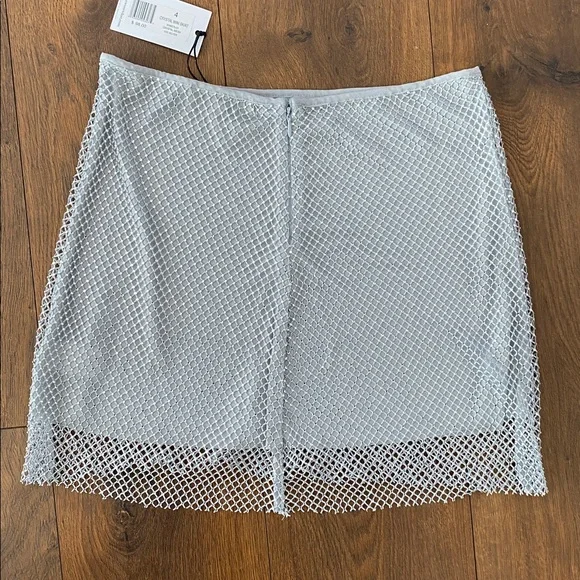 WeWoreWhat Sparkly Mesh Crystal Mini Skirt Y2K Party Festival size 4 - Picture 5 of 8